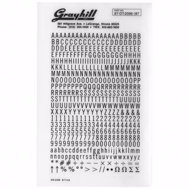 87-DT-2096-187 Grayhill Inc.