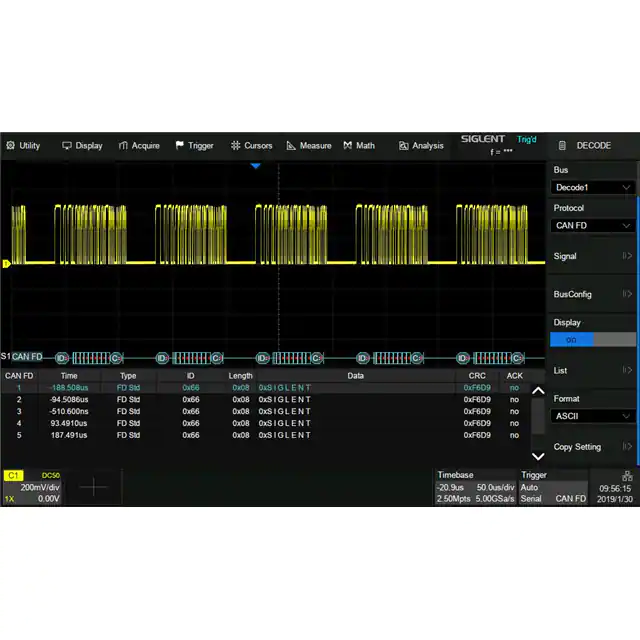 SDS2000XP-CANFD Siglent Technologies